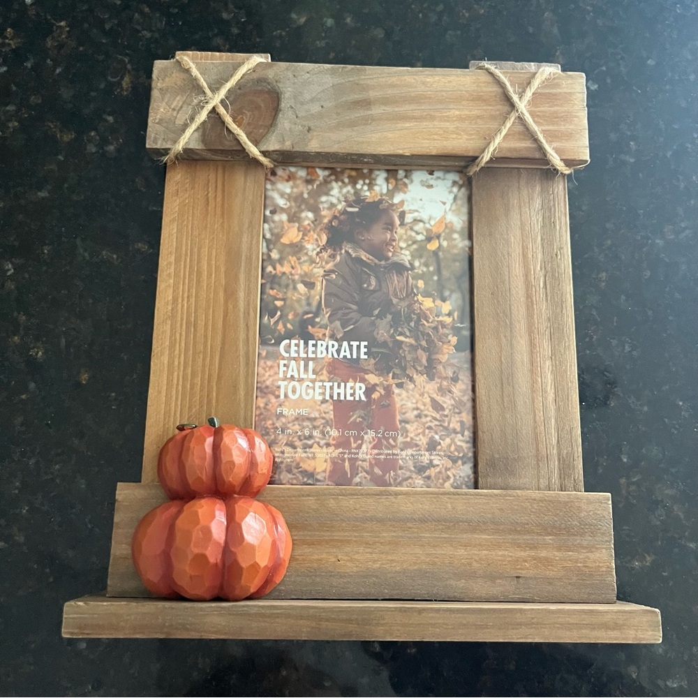 Fall Pumpkin Picture Frame